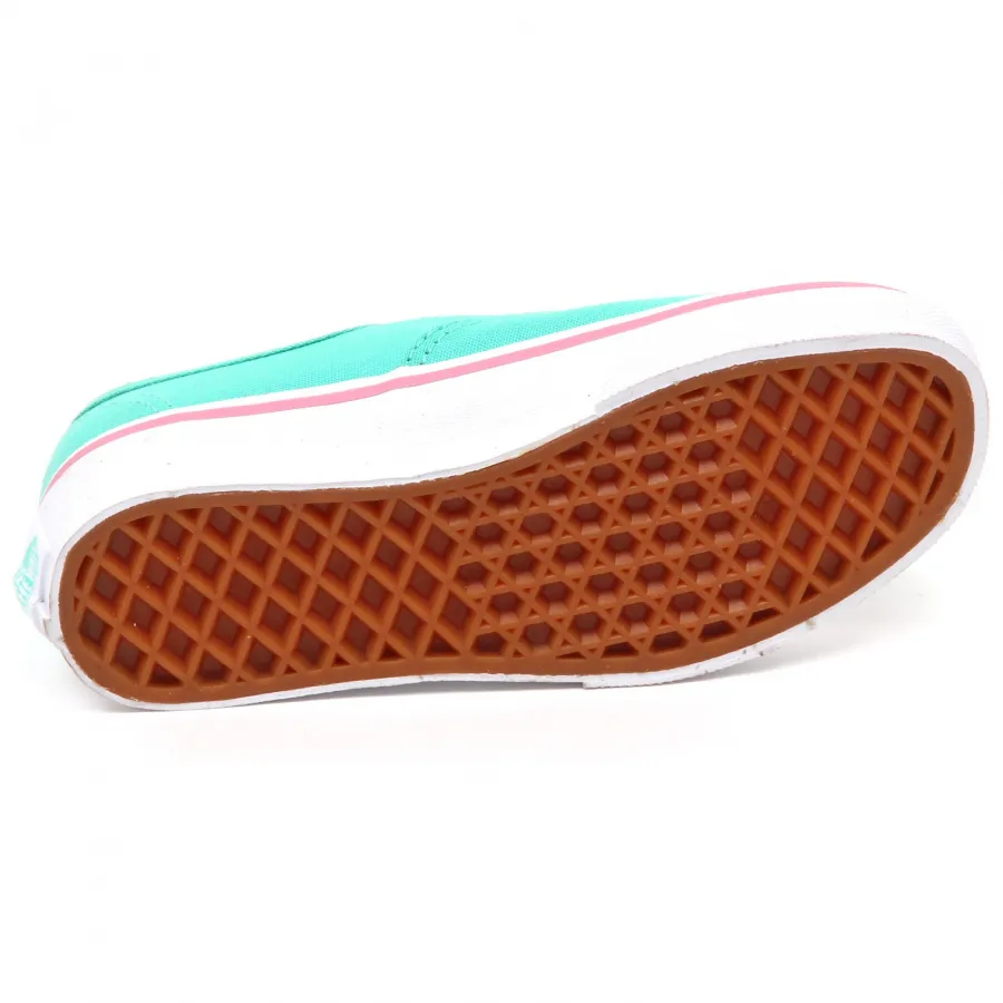D5242 sneaker bimba verde acqua VANS scarpe green water shoe kid
