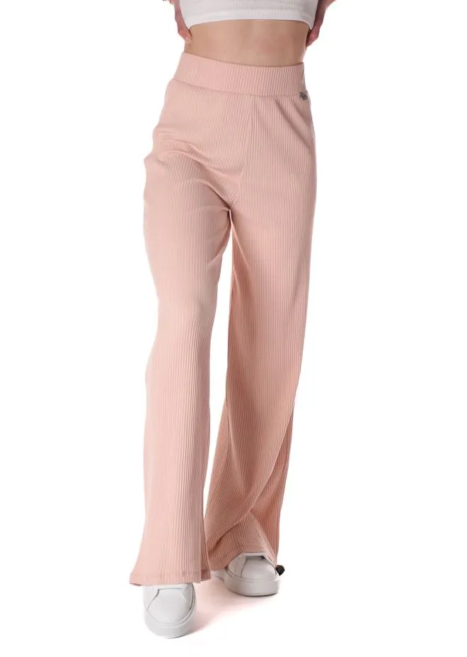 Pantalone Berna a coste donna rosa